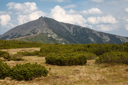 mountain scenery, Giant Mountains, Snow, mountain landscapeの写真素材