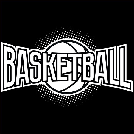 Streetball and basketball icon logo set with ball and basket in modern and vintage styles - stockのイラスト素材