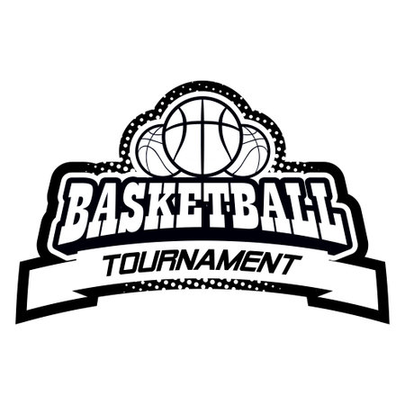 Streetball and basketball icon logo set with ball and basket in modern and vintage styles - stockのイラスト素材