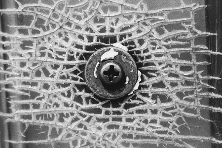 The screw on mirrorの写真素材