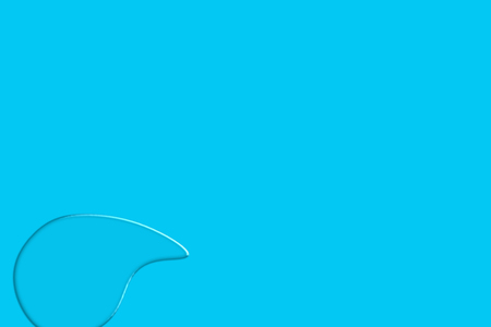 the water drop on blue background, the beautiful of blue  abstract backgroundの写真素材