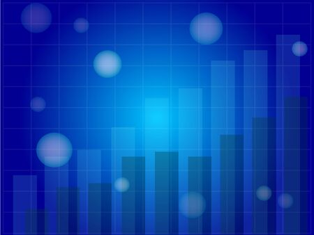 graph and chart growingのイラスト素材