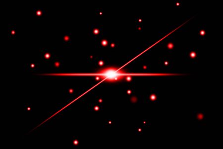 the red light on black abstract backgroundの写真素材
