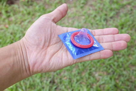 Used to prevent pregnancy and sexually transmitted diseases.の写真素材