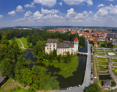 Blatna chateau, Bohemia, Czech Republicのeditorial素材