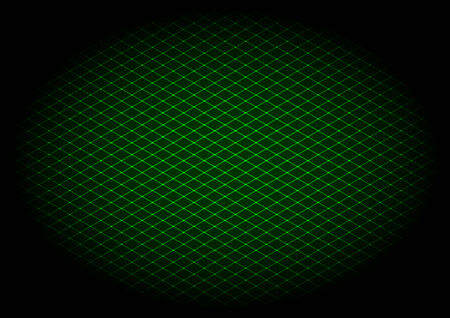 Vector illustration - background of green laser grid in elipseのイラスト素材