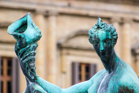 Fountain of Neptune statue.の写真素材