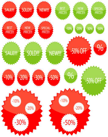 price tag setのイラスト素材