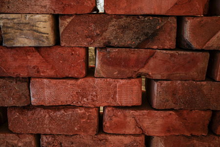 A red brick wall