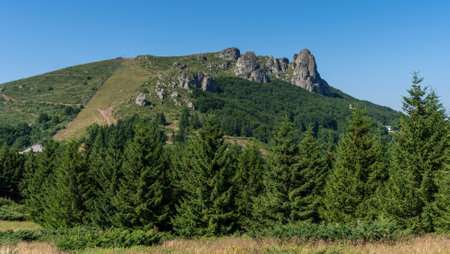 View of Babin Zub peakの写真素材