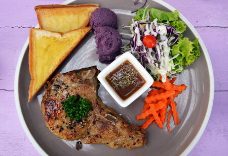 pork chopの写真素材