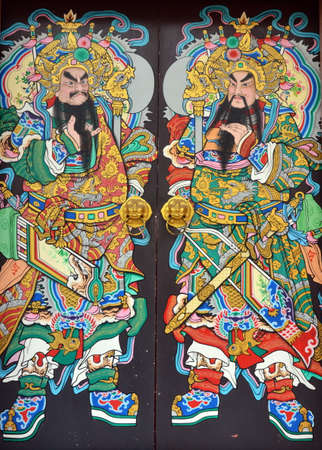 immortal of Chinese story on the doorの写真素材