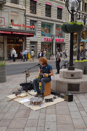 musician in Genevaのeditorial素材