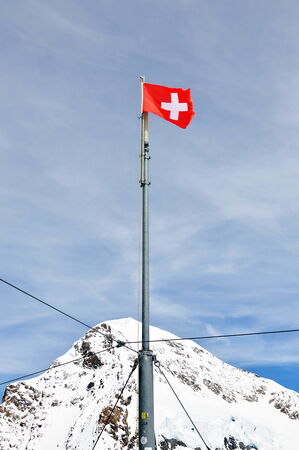 Swiss flagの写真素材