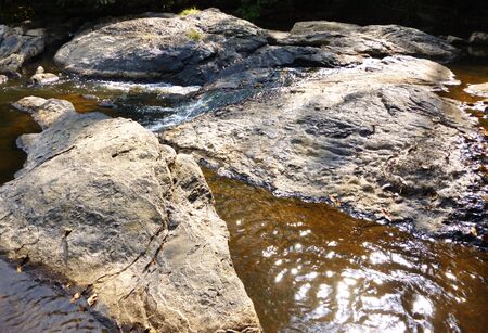 canal flow through the rock