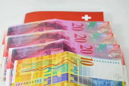 Swiss banknoteの写真素材