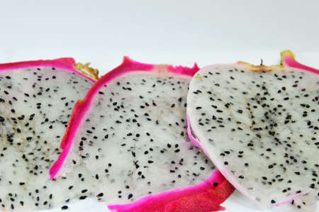dragon fruit sliceの写真素材