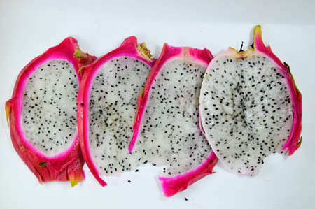 dragon fruit sliceの写真素材