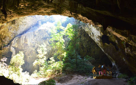Thai pavilion in the caveの写真素材