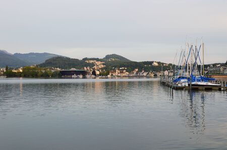Geneva lake in Luzern Switzerland