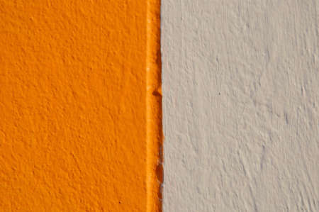 orange and white wallの写真素材