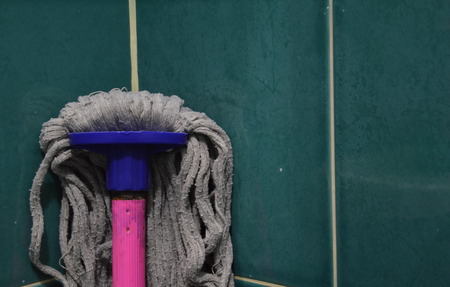 swab in the bathroomの写真素材