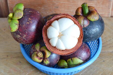 mangosteen peel outの写真素材