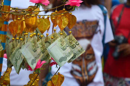 Loei Thailand June 27, 2015 : Phi Ta Khon is a type of masked procession celebrated Buddhist merit-making holidayのeditorial素材