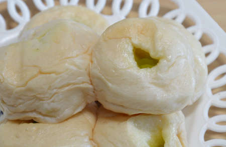Chinese cake filling sweet bean on dish