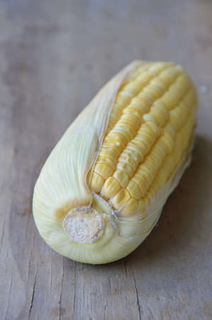 corn on wooden board