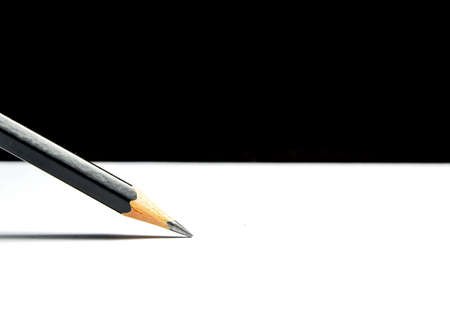 pencil on white paperの写真素材