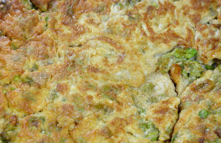 close up of fried egg texture and background
