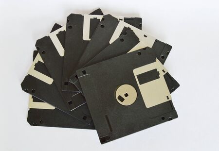 diskette on white background