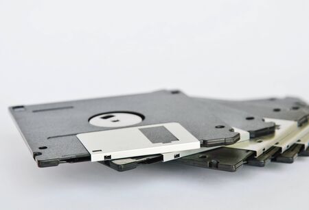 floppy disk on white backgroundの写真素材
