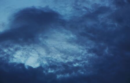 dark cloud on the evening skyの写真素材