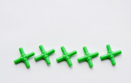 four ways joint to tube for spread oxygen in fish tankの写真素材