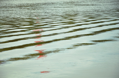 Water rippled on canal background and textureの写真素材