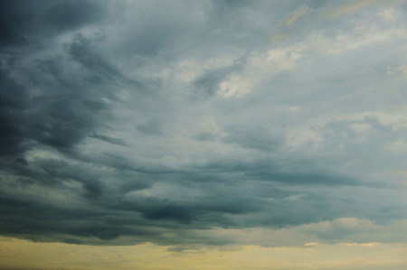 landscape of could on sky in sunsetの写真素材