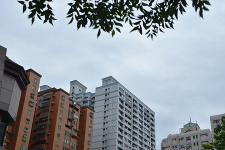 residential area and building in Taiwanの写真素材