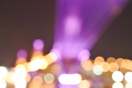 blurry light of bridge on river background and textureの写真素材