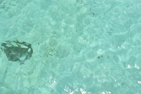 clear sea water surface on sunny day background and texture