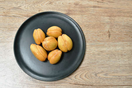 salacca tropical fruit peel out on plate
