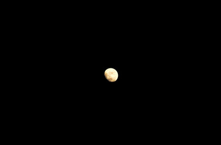 half moon cover by spreading cloud in night