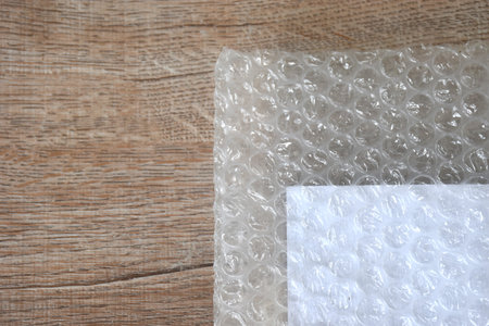 air bubble for absorb delivery covering white book ton table