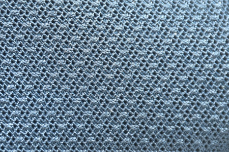 close up of blue fabric texture and backgroundの写真素材