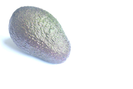 fresh avocado arranging on white background