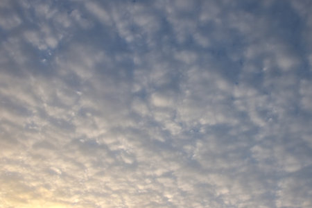 cloud spreading on twilight sunset sky in evening