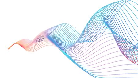 Abtract Wire-frame Spiralの写真素材