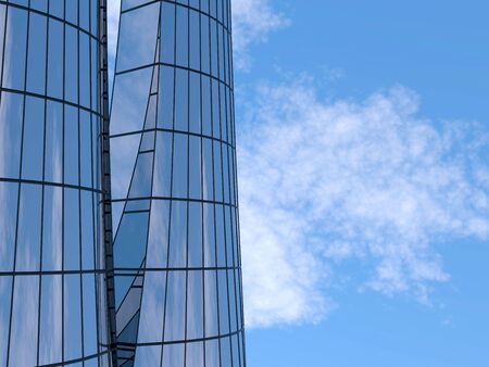 Reflective skyscraper.の写真素材