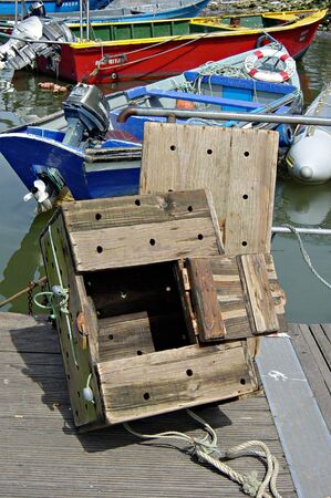 Fishing boxes の写真素材